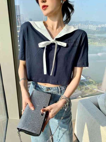 women's t-shirt spring and summer marine series navy style lace up bow decoration short sleeve t-shirt high waist 4tn5 mcb4, White
women's t-shirt spring and summer marine series navy style lace up bow decoration short sleeve t-shirt high waist 4tn5 mcb4, White