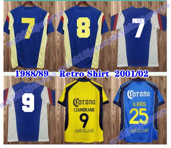 1988 1989 américa retro soccer jerseys 2001 2002 america i. zamorano a. rios home away football shirt short sleeve uniforms, Black;yellow
1988 1989 américa retro soccer jerseys 2001 2002 america i. zamorano a. rios home away football shirt short sleeve uniforms, Black;yellow