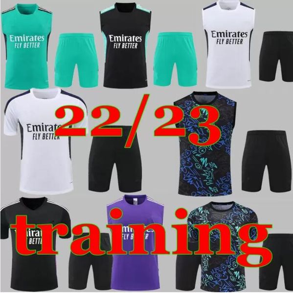 22/23 real madrids vest half soccer jersey tracksuit 2022 2023 hazard training suit short sleeved football kit uniform chandal sweatshirt se, Black
22/23 real madrids vest half soccer jersey tracksuit 2022 2023 hazard training suit short sleeved football kit uniform chandal sweatshirt se, Black