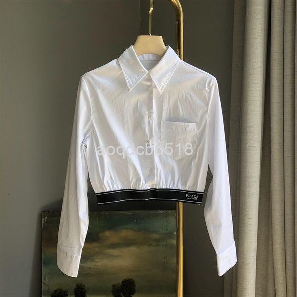 women's blouses & shirts correct version short coat style celebrity temperament, versatile and niche design, White
women's blouses & shirts correct version short coat style celebrity temperament, versatile and niche design, White