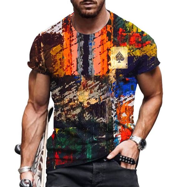 summer cross border men's t-shirt 3d tees digital printing graffiti series short sleeve, White;black
summer cross border men's t-shirt 3d tees digital printing graffiti series short sleeve, White;black