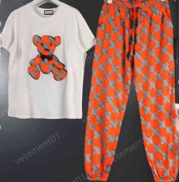 womens two piece pants chest bear graphic print fashion brand t-shirt pants 2 piece sets luxury designer tracksuits women clothing 0912, White
womens two piece pants chest bear graphic print fashion brand t-shirt pants 2 piece sets luxury designer tracksuits women clothing 0912, White
