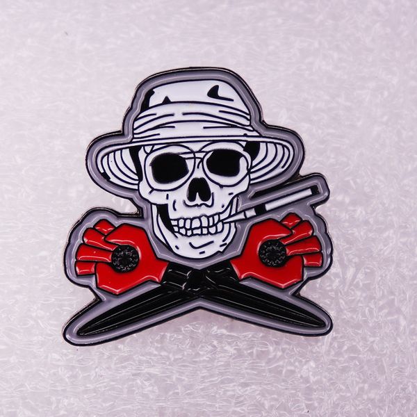 skull brooch with hat, Blue
skull brooch with hat, Blue