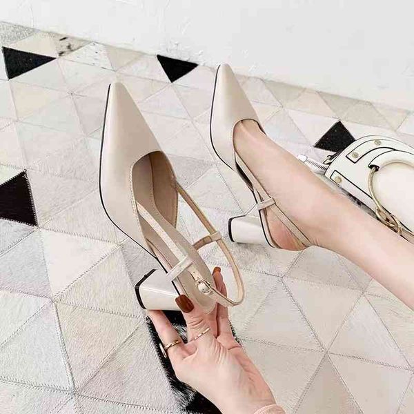 sandals baotou sandals women's spring pointed back empty thick heel bridesmaid high heels one line buckle single shoes, Black
sandals baotou sandals women's spring pointed back empty thick heel bridesmaid high heels one line buckle single shoes, Black