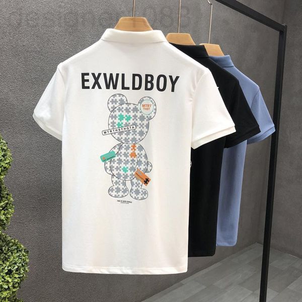 men's polos designer cartoon printed polo shirt men's fashion brand lapel short sleeve t-shirt 2022 new half sjew, White;black
men's polos designer cartoon printed polo shirt men's fashion brand lapel short sleeve t-shirt 2022 new half sjew, White;black