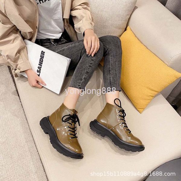 boots martin boots female round head breathable 3-5cm thick heel cover front lace up short adult, Black
boots martin boots female round head breathable 3-5cm thick heel cover front lace up short adult, Black
