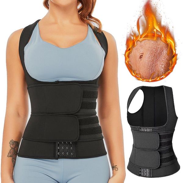 womens waist trainer vest shaper corset sauna sweat suit compression shirt slimming body workout tank weight loss shapewear, Black;white
womens waist trainer vest shaper corset sauna sweat suit compression shirt slimming body workout tank weight loss shapewear, Black;white