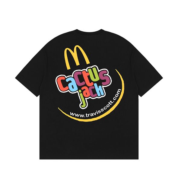 short-sleeved t-shirt color solid letter high street hip-hop all-match top, Black;brown
short-sleeved t-shirt color solid letter high street hip-hop all-match top, Black;brown