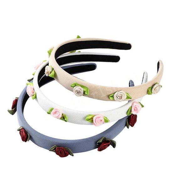 chic rose flower girls hair bands women fabric solid color headbands headwear hair accessories handmade hair hoop, Slivery;white
chic rose flower girls hair bands women fabric solid color headbands headwear hair accessories handmade hair hoop, Slivery;white
