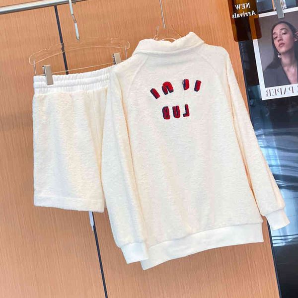 clothing spring and summer new towel embroidered beige embroidered polo collar long sleeved shorts casual suit female outlet_sa4b, White
clothing spring and summer new towel embroidered beige embroidered polo collar long sleeved shorts casual suit female outlet_sa4b, White