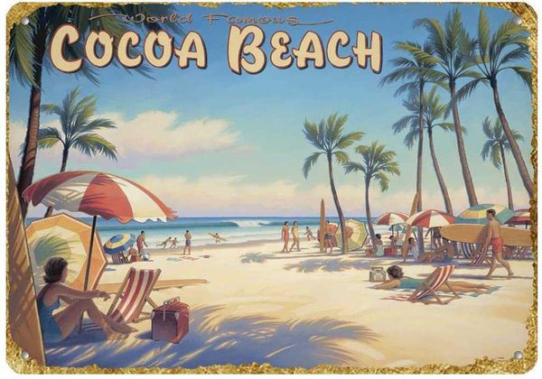 new vintage retro metal tin sign cocoa beach florida outdoor street & home bar club kitchen restaurant wall art decor plaque signs 12x8inch
new vintage retro metal tin sign cocoa beach florida outdoor street & home bar club kitchen restaurant wall art decor plaque signs 12x8inch