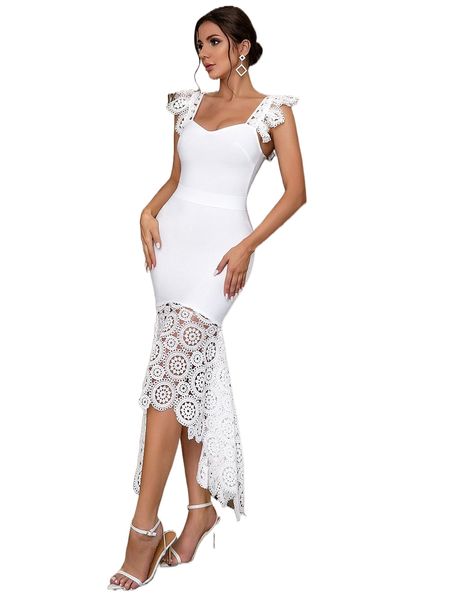 adyce guipure lace mermaid hem bodycon elegant date night party bandage dress s9js#, Black;gray
adyce guipure lace mermaid hem bodycon elegant date night party bandage dress s9js#, Black;gray