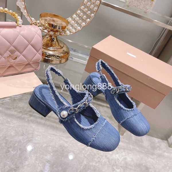 sandals high end quality spring mary jane shoes denim sandals baotou chain middle heel shallow mouth single women, Black
sandals high end quality spring mary jane shoes denim sandals baotou chain middle heel shallow mouth single women, Black