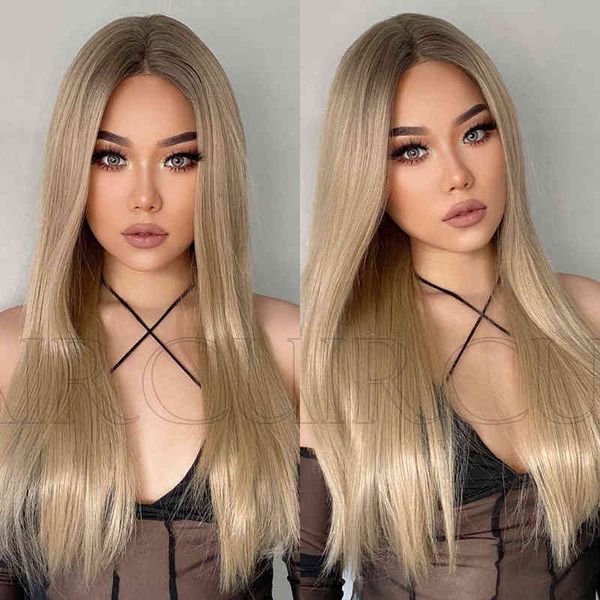 wigs women synthetic wigs style front lace women's wig brown gradient medium length straight wigs 220601, Black
wigs women synthetic wigs style front lace women's wig brown gradient medium length straight wigs 220601, Black