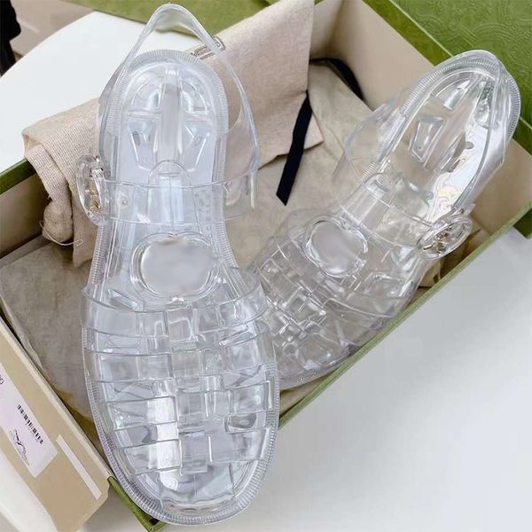 jelly sandals designer transparent slippers women men flat slides rubber sole flip flops double g sandal lace up outdoor shoes with box no36, Black
jelly sandals designer transparent slippers women men flat slides rubber sole flip flops double g sandal lace up outdoor shoes with box no36, Black