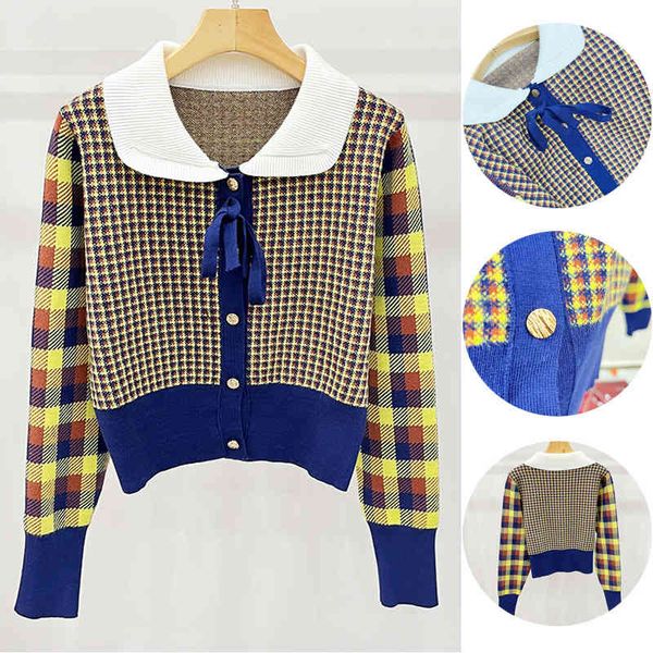 women's sweaters zhuojia spring women's doll collar thousand bird check bottom sweater fashion, White;black
women's sweaters zhuojia spring women's doll collar thousand bird check bottom sweater fashion, White;black