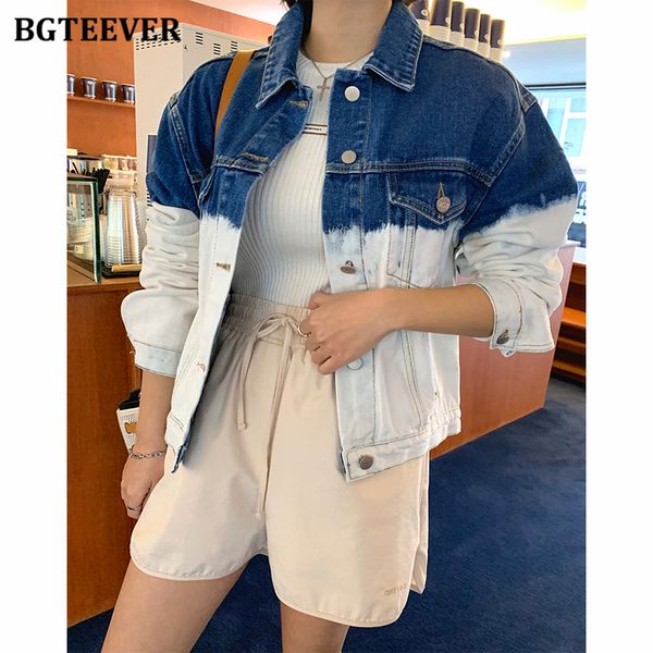 fashion new autumn loose gradient denim jackets for women lapel single-breasted female denim coats vintage ladies, Tan;black
fashion new autumn loose gradient denim jackets for women lapel single-breasted female denim coats vintage ladies, Tan;black