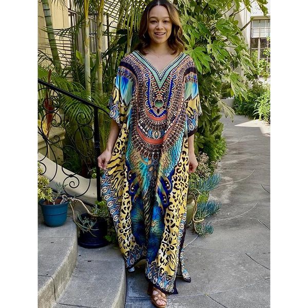 bohemian printed v-neck batwing swimwear sleeve side split loose summer dress long tunic women plus size beach wear maxi n1199, White;black
bohemian printed v-neck batwing swimwear sleeve side split loose summer dress long tunic women plus size beach wear maxi n1199, White;black