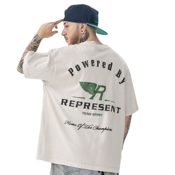spring summer new printed embroidered washed distressed high street short sleeve t-shirt, Black;brown
spring summer new printed embroidered washed distressed high street short sleeve t-shirt, Black;brown