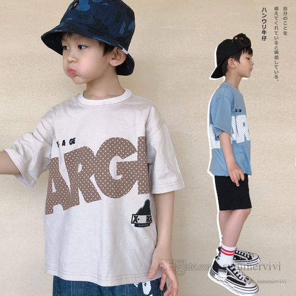 children letter printed casual t-shirt boys round collar short sleeve tees kids loose 2022 summer kid cotton clothing q6576, Blue
children letter printed casual t-shirt boys round collar short sleeve tees kids loose 2022 summer kid cotton clothing q6576, Blue