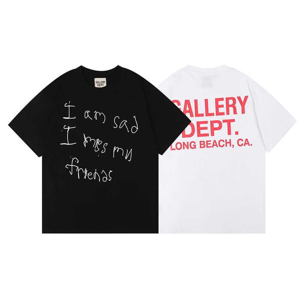 men fashion designer garydept new fashion label summer men's and women's lettered slogan printed loose cotton couple short sleeve, White;black
men fashion designer garydept new fashion label summer men's and women's lettered slogan printed loose cotton couple short sleeve, White;black