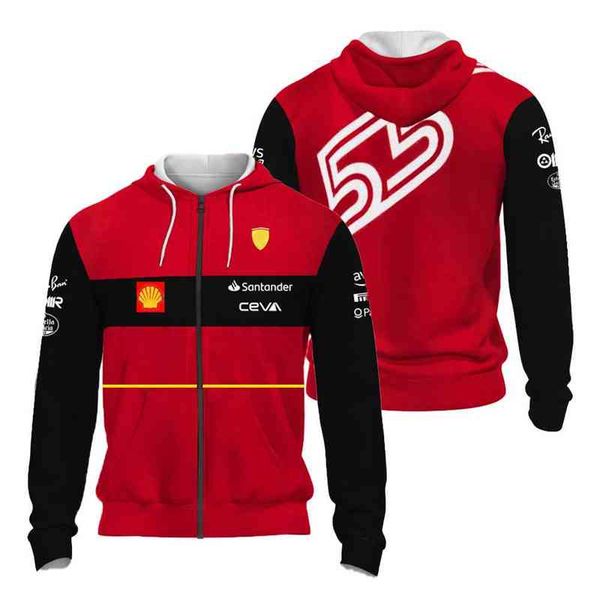 no baru 55 f1-75 balap tim f1 pengikut merah hoodie cinta kaus ritsleting penggemar olahraga ekstrim luar ruangan, Black
no baru 55 f1-75 balap tim f1 pengikut merah hoodie cinta kaus ritsleting penggemar olahraga ekstrim luar ruangan, Black