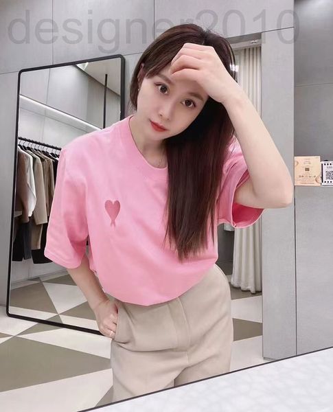 women's t-shirt designer restore am home spring and summer 2022 new love letter embroidery round neck pure cotton men's women', White
women's t-shirt designer restore am home spring and summer 2022 new love letter embroidery round neck pure cotton men's women', White