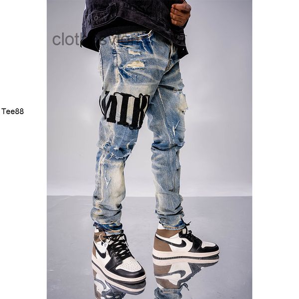 amirs 2022 jeans ch designer street brand washing yellow mud blue letter embroidery hole slim fit elastic small foot men
amirs 2022 jeans ch designer street brand washing yellow mud blue letter embroidery hole slim fit elastic small foot men