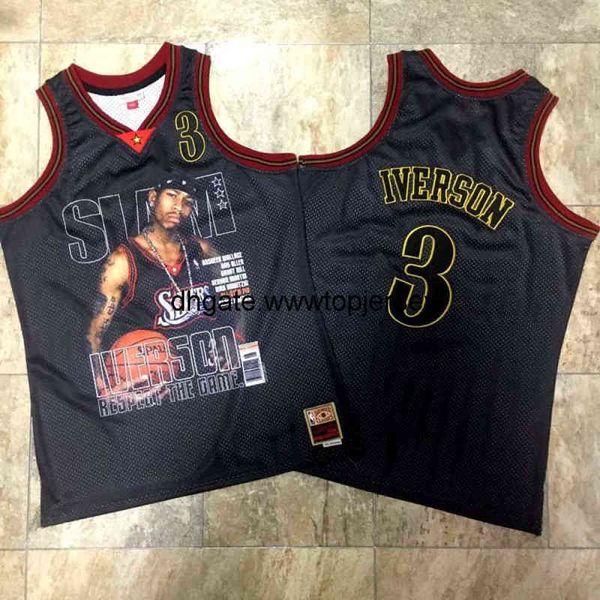men's allen iverson 3# mitchell & ness slam jersey - black, Red
men's allen iverson 3# mitchell & ness slam jersey - black, Red