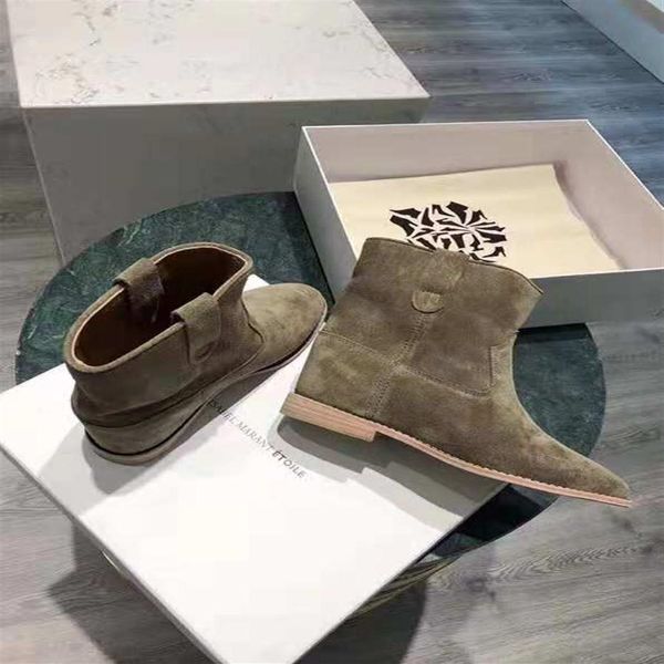 women genuine leather isabel crisi suede ankle boots marant western-inspired crisi boots concealed wedge shoes226g, Black
women genuine leather isabel crisi suede ankle boots marant western-inspired crisi boots concealed wedge shoes226g, Black