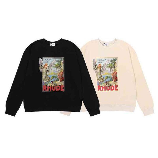 for men hoodies designer hip hop early autumn new american fashion brand rhude angel high gram heavy terry men's and women's round, Black
for men hoodies designer hip hop early autumn new american fashion brand rhude angel high gram heavy terry men's and women's round, Black