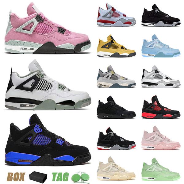 original with box jumpman 4 4s iv mens womens basketball shoes military black cat seafoam blue thunder sail pink cactus jack purple sneakers
original with box jumpman 4 4s iv mens womens basketball shoes military black cat seafoam blue thunder sail pink cactus jack purple sneakers