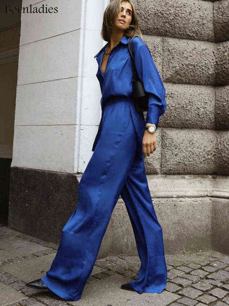 bornladies office ladies satin blue pantsuits long shirt and pants 2 piece sets women outfits casual wide legs pants suit 2022 t220729, Gray
bornladies office ladies satin blue pantsuits long shirt and pants 2 piece sets women outfits casual wide legs pants suit 2022 t220729, Gray