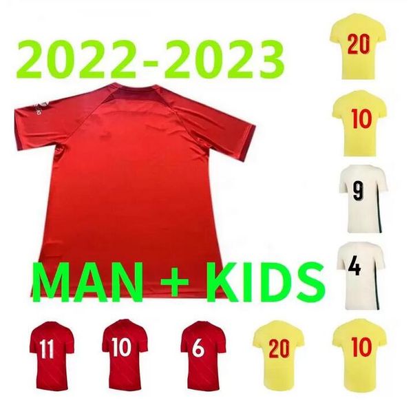 22/23 soccer jerseys 2021 2022 2023 fans player version a.becker robertson men kids kit+socks full sets home football shirts, Black;yellow
22/23 soccer jerseys 2021 2022 2023 fans player version a.becker robertson men kids kit+socks full sets home football shirts, Black;yellow