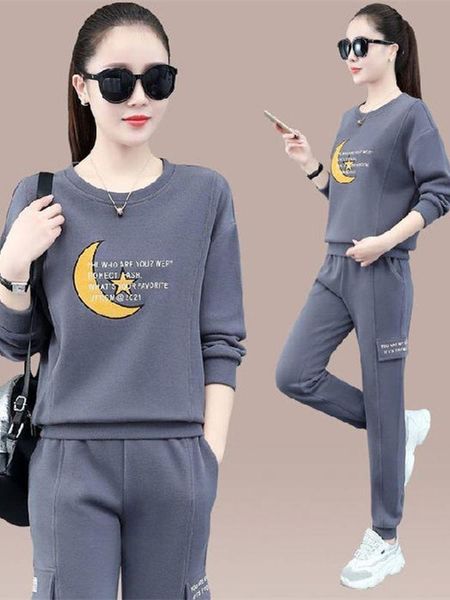 running sets korean version sports suit women's 2022 spring fashion fitness sweater loose gym pants female two-piece polyester sweat, Black;blue
running sets korean version sports suit women's 2022 spring fashion fitness sweater loose gym pants female two-piece polyester sweat, Black;blue