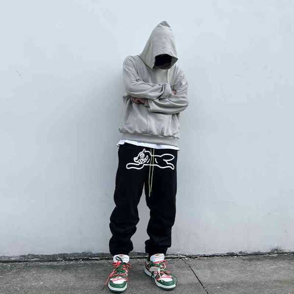 american high street hiphop flying dog printed cotton pants men's spring and autumn tide brand loose leisure sports leggings, Black
american high street hiphop flying dog printed cotton pants men's spring and autumn tide brand loose leisure sports leggings, Black