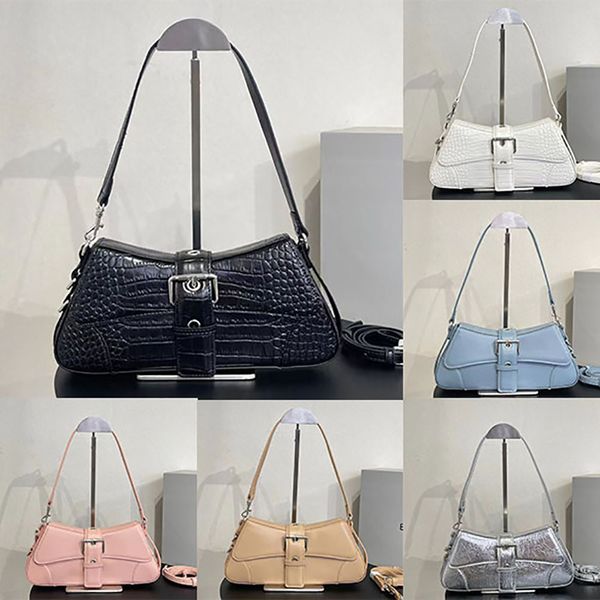 luxury lindsay small shoulder bag with strap crocodile embossed silver pleated black curved flap adjustable three hooks decorative buckle be
luxury lindsay small shoulder bag with strap crocodile embossed silver pleated black curved flap adjustable three hooks decorative buckle be