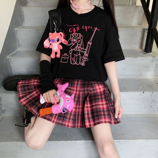 streetwear harajuku women s summer punk t shirts women short sleeve korea cartoon vintage black tees y2k 220602, White
streetwear harajuku women s summer punk t shirts women short sleeve korea cartoon vintage black tees y2k 220602, White
