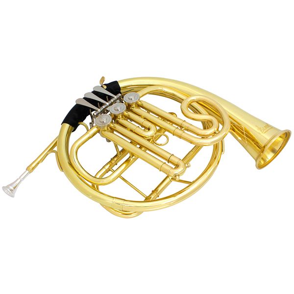 french horn 3 keys f/bb brass instrument golden split french horn with box & brush musical instrument accessories
french horn 3 keys f/bb brass instrument golden split french horn with box & brush musical instrument accessories