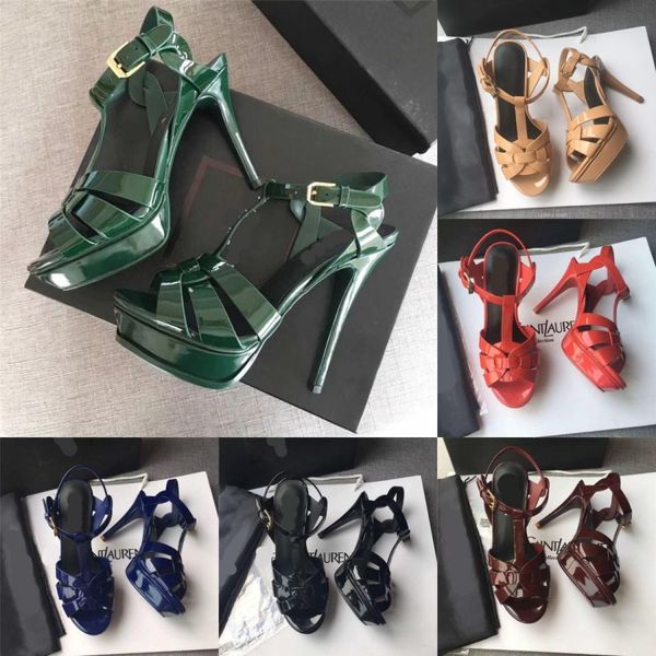 italy designer luxury tribute sandals summer shoes 100mm high heels women's shoes patent leather cowhide gold-tone hardware sandal bran, Black
italy designer luxury tribute sandals summer shoes 100mm high heels women's shoes patent leather cowhide gold-tone hardware sandal bran, Black