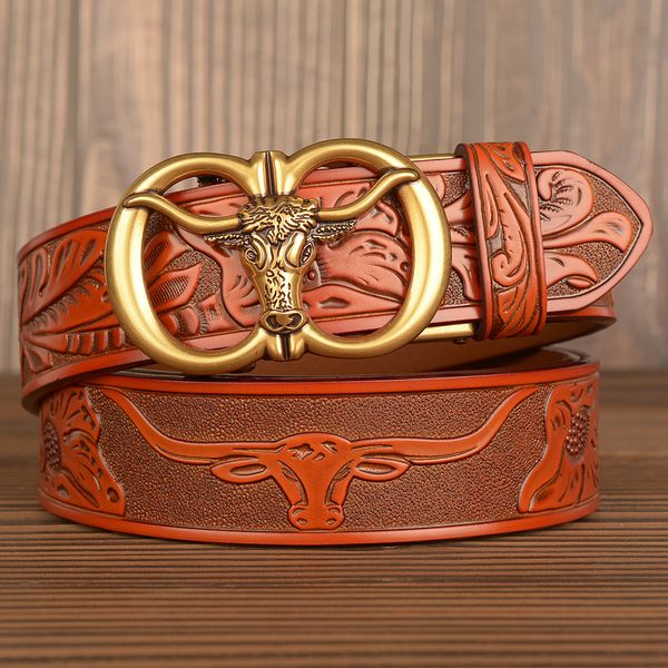 Bullish Auto Buckle Men's Belt Leather Personality Casual Pants Belt Bull Head Business Fashion Punk Style Belts Ladies Designer, Customize
Bullish Auto Buckle Men's Belt Leather Personality Casual Pants Belt Bull Head Business Fashion Punk Style Belts Ladies Designer, Customize
