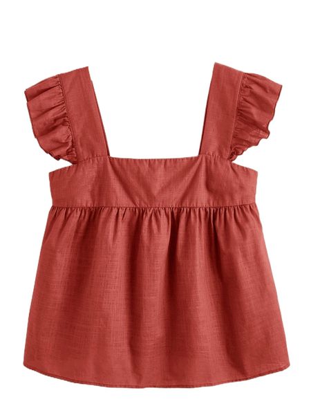 ruffle armhole solid x5hv#, White
ruffle armhole solid x5hv#, White