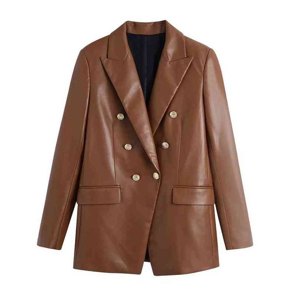 xitimeao women fashion faux leather loose blazers coat vintage long sleeve pockets back vents female outerwear chic l220728, Black
xitimeao women fashion faux leather loose blazers coat vintage long sleeve pockets back vents female outerwear chic l220728, Black