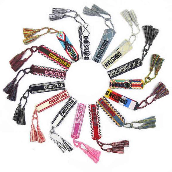 fashion brand classic bangles bracelets luxury women men handmade signature embroidered woven tassel adjustable bracelet jewelry friendship, Black
fashion brand classic bangles bracelets luxury women men handmade signature embroidered woven tassel adjustable bracelet jewelry friendship, Black