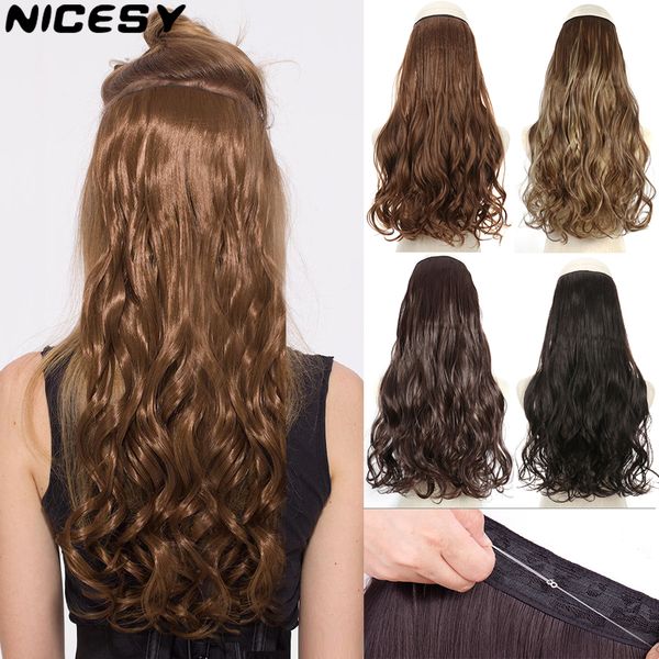 costume accessories no clip in invisible wire long wave hair extensions synthetic false hair piece natural black brown blonde hairpiece for, Silver
costume accessories no clip in invisible wire long wave hair extensions synthetic false hair piece natural black brown blonde hairpiece for, Silver