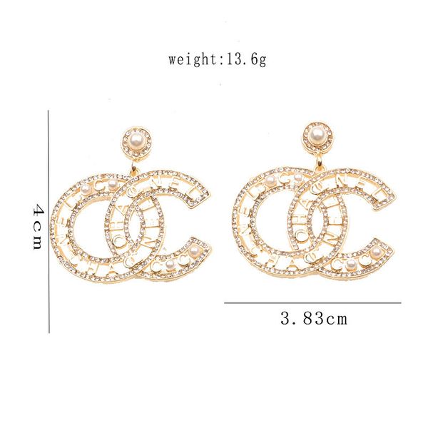 18k gold plated s925 silver luxury brand designers double letters stud geometric classic women crystal rhinestone black leather earring wedd, Golden;silver
18k gold plated s925 silver luxury brand designers double letters stud geometric classic women crystal rhinestone black leather earring wedd, Golden;silver