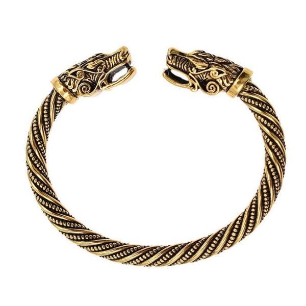 charm bracelets punk carved dragon head adjustable open bracelet for men vintage antique nordic viking twisted cuff wristband jewelry gift, Golden;silver
charm bracelets punk carved dragon head adjustable open bracelet for men vintage antique nordic viking twisted cuff wristband jewelry gift, Golden;silver