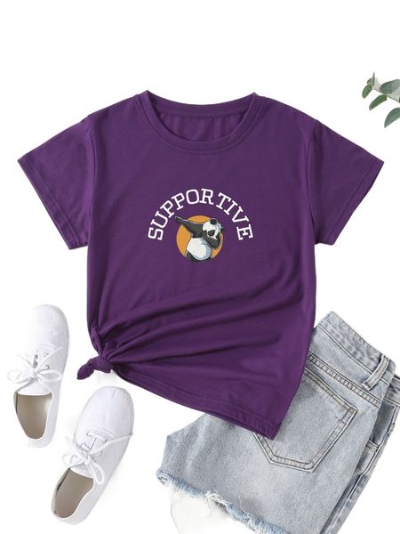 panda & letter graphic tee m3sx#, White
panda & letter graphic tee m3sx#, White