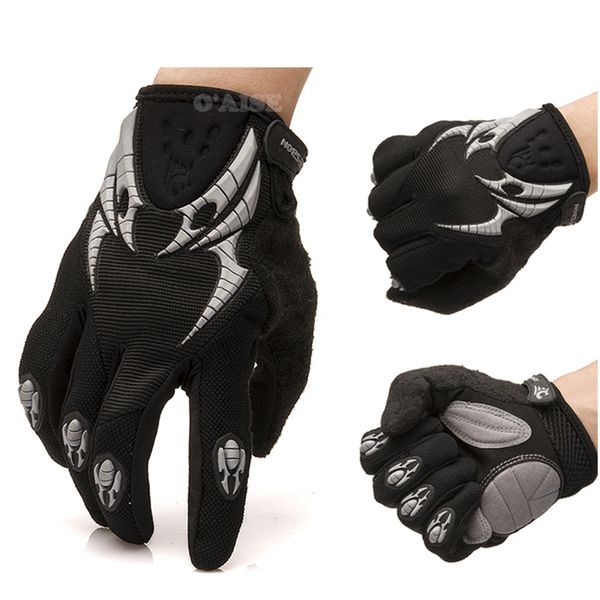 breathable full finger racing gloves st22, Black