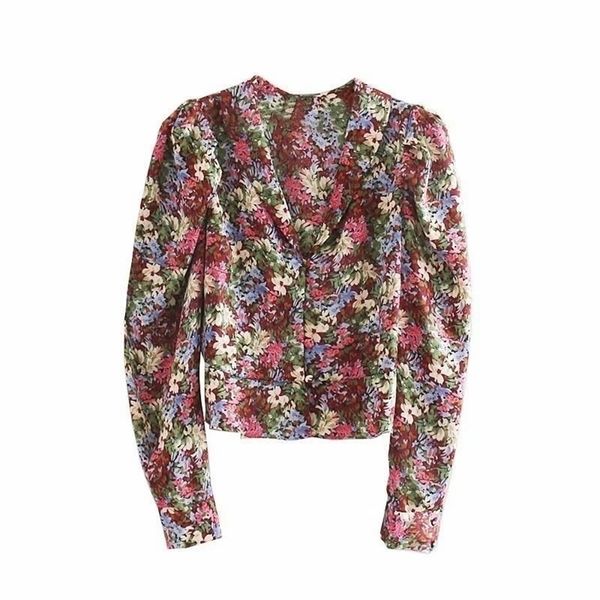 new women vintage puff sleeve flower printing casual shirts blouses elegant ladies v neck roupas femininas chemise ls4506 t200322, White
new women vintage puff sleeve flower printing casual shirts blouses elegant ladies v neck roupas femininas chemise ls4506 t200322, White